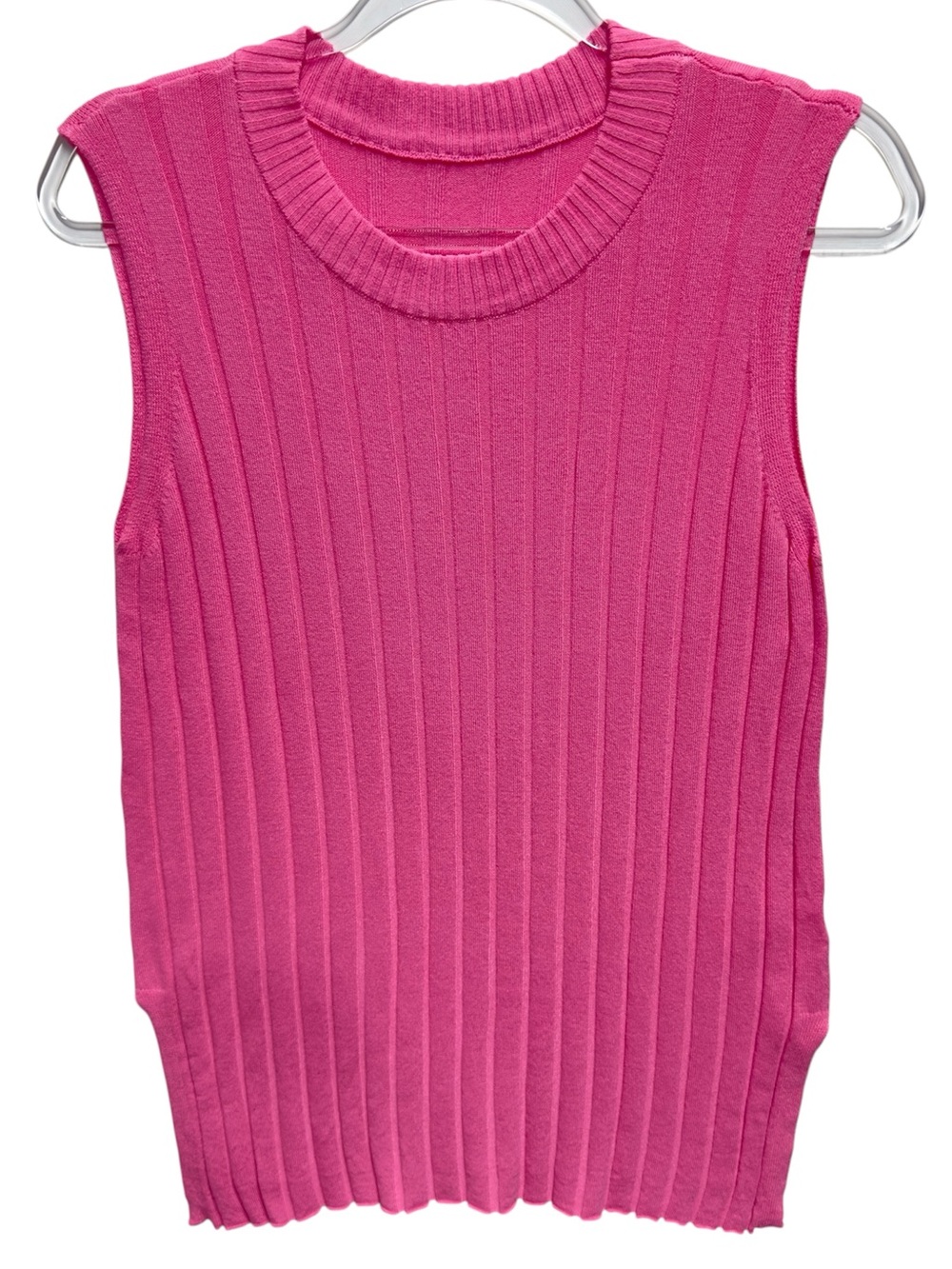 Pure Silk Cotton Knit Sweater Tank Top Vest Pullover Jumper